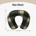 thumbnail image 5 of Travel Pillow Memory Foam, Head Neck Support Airplane Pillow For Traveling, Car, Home, Travel Neck Flight Pillow 12 Inches Springgreen Buffalo Plaid Check Tartan Scotland_41650_1, 5 of 8