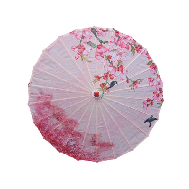 Paraguas de Tela de seda Toystoory Estilo chino tradicional Mujer Danza clásica Sombrilla decorativa