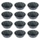 thumbnail image 5 of Muyoka 12 Uds huevo tarta de acero al carbono Cupcake pastel galleta molde DIY molde lata herramientas para hornear Muyoka Hogar, 5 of 7