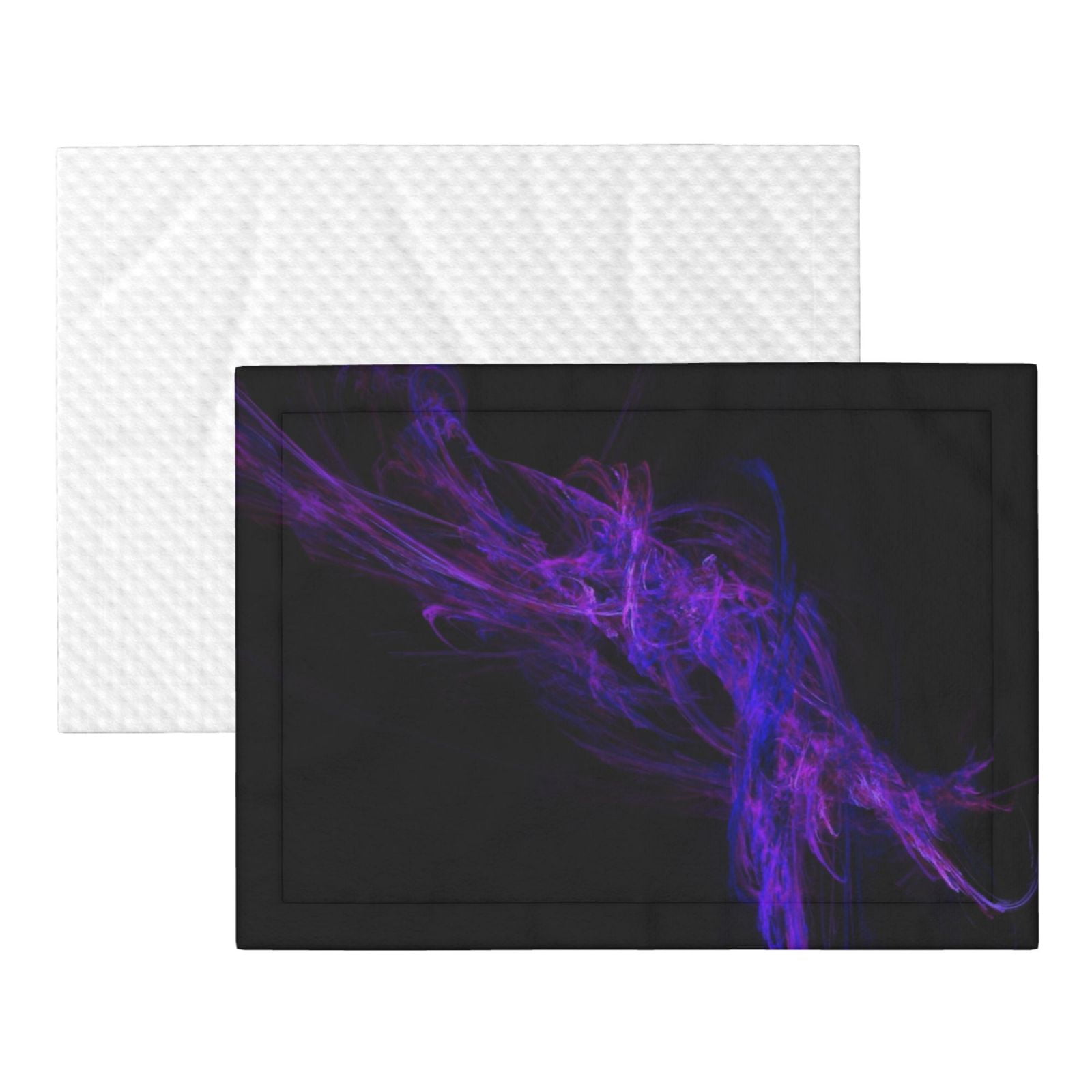 Black Purple Abstract Dog Blanket Soft Warm Flannel Cat Blanket Great Pet Throw for Cats Puppy Small Medium Large Dog