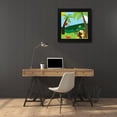 thumbnail image 3 of June Erica Vess 15x15 Black Modern Wood Framed Wall Art Titled - Jungle Jamboree II, 3 of 6