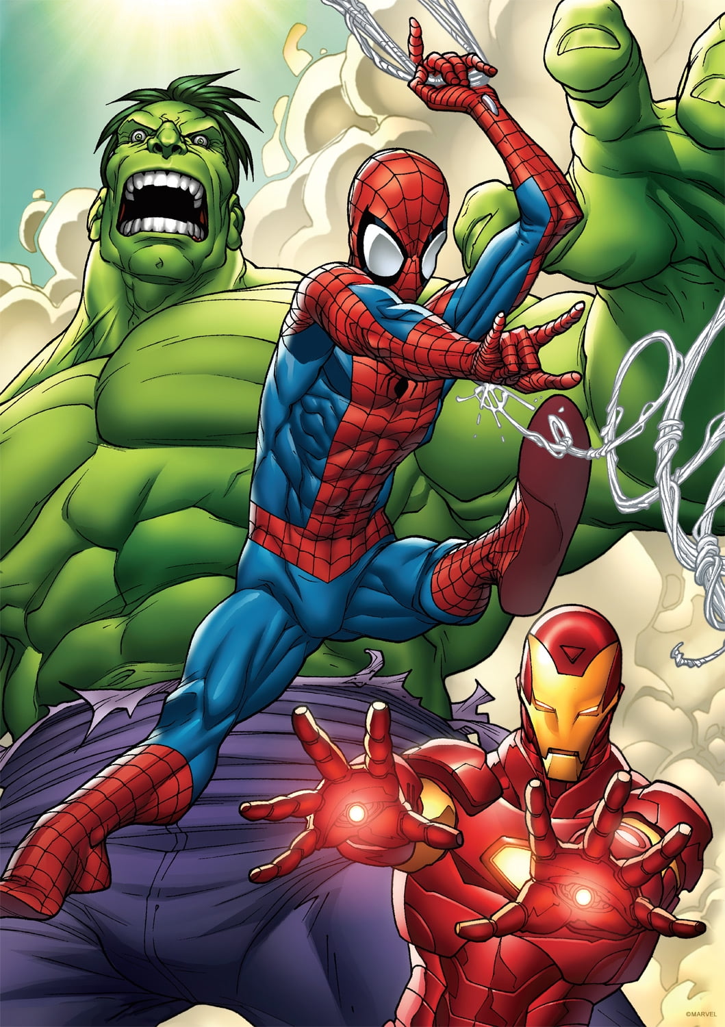 Buffalo Games 300-Piece Marvel Adventures Super Heroes 1 Adult Interlocking Jigsaw Puzzle