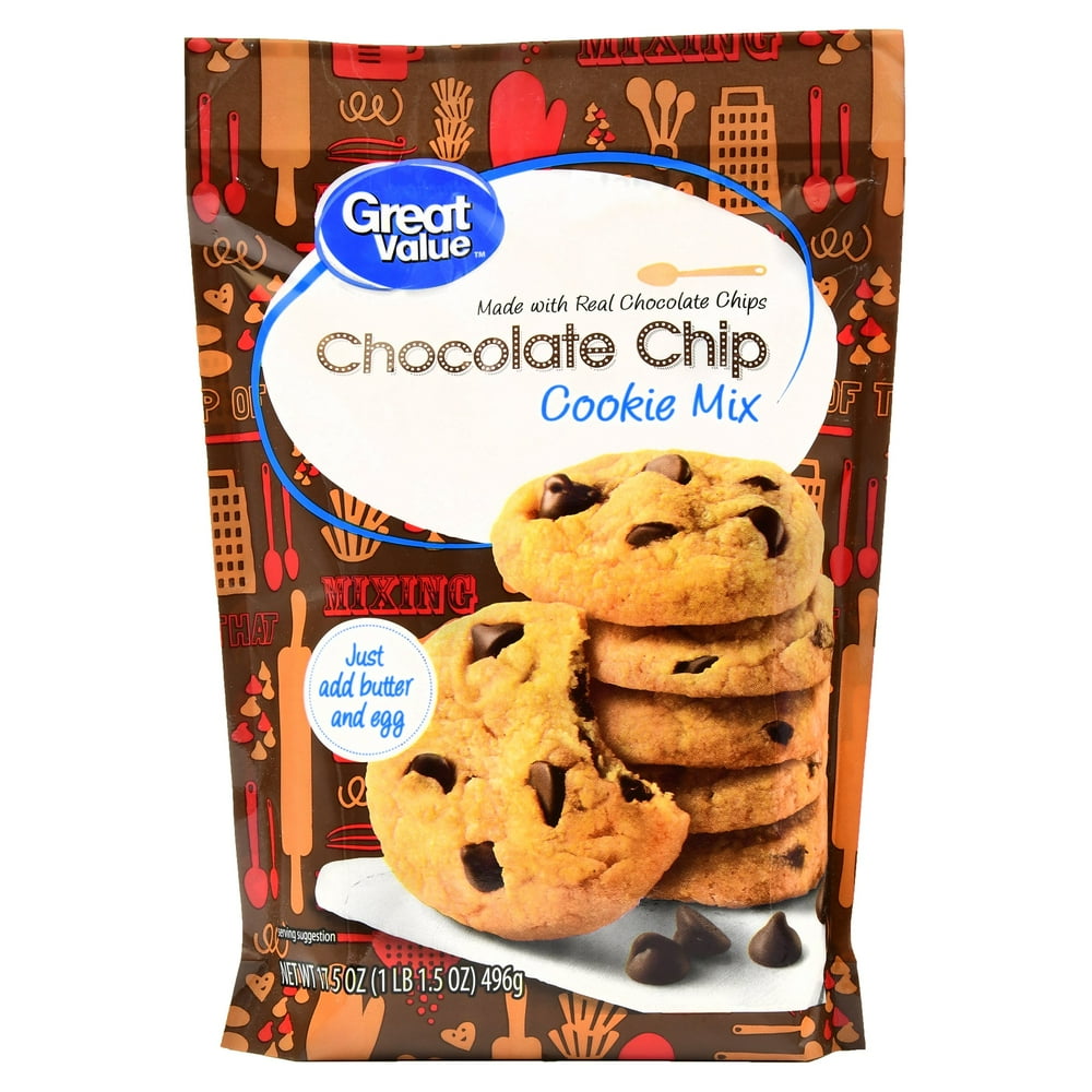 Great Value Cookie Mix, Chocolate Chip, 17.5 oz