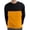Yellow, variant on Winter Fashion Sweatshirt for Men Casual Color-blocked Crew Neck Breathable Long-sleeved Warm Top For Winter/Fall