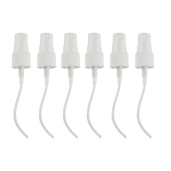 Replacement White Fine Mist Spray Head with Cap Spray Top for Glass Bottle Container Pack of 24