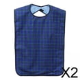 thumbnail image 1 of Babero para adultos,Babero para adultos para comer Baberos para adultos Lavable,Protector de ropa impermeable para personas mayores ,Baberos para adultos de gran tamaño 75x45 cm para personas, 1 of 10