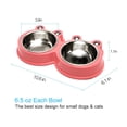 thumbnail image 2 of Cuencos duraderos de acero inoxidable para perros, alimentador de agua y comida, estera de silicona resistente, previene No para perros/gatos de tamaño pequeño como Chihuahua, 2 of 5