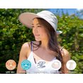 thumbnail image 4 of Simplicity Womens Large Brim UV Protection Sun Visor Hat with Removable Top for Baseball Gardening Beige, 4 of 6