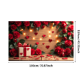 thumbnail image 1 of Valentine's Day Heart Love Backdrop Banner Romantic Flower Design Wedding Photo Props Party Decorations Background Event Display, 1 of 4