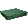 thumbnail image 1 of Sandbox Cover, Square Dustproof Sandbox Cover with Drawstring, Waterproof Sandpit Pool Cover, Green, 120 x 120cm, 1 of 7