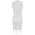 thumbnail image 4 of Womens Swimsuit Coverup Sexy Crochet Bathing Suit Cover Ups For Swimwear 2023 Summer Pool Swim Bikini Beach Dress Sheer Bathing Suit Cover up plus Size Cover up Skirt Pattern Maternity Beach Cover up, 4 of 5