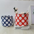 thumbnail image 3 of Cesta de almacenamiento de maquillaje plegable, resistente al agua y de tela bonita, 3 of 8