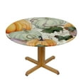 thumbnail image 3 of JEUXUS Round Fall Tablecloth Thanksgiving Pumpkin Table Cloth Waterproof Autumn Harvest Circle Table Cover for Holiday Party Outdoor Kitchen Dining Table Decoration, 3 of 7