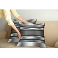 thumbnail image 2 of Ambesonne Grey Throw Pillow Cover 2 Pack, Realistic Vivid Plates, 24", Grey Taupe, 2 of 7