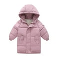 thumbnail image 6 of Esaierr Kids Winter down Coats with Hooded Cotton Mid Long Coat Light Puffer Coat Warm down Jacket for Baby Boys Girls Toddler, 6 of 6