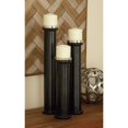 thumbnail image 5 of Zimlay Mango Wood And Metal Set Of 3 Candle Holder 51285, 5 of 5
