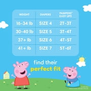 Pampers Easy Ups Peppa Potty Training Pants Girls Size 4T-5T, 18 Count (Select for More Options)