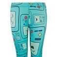 thumbnail image 5 of Cartoon Network Women's Juniors Adventure Time BMO Stretchy Ankle-Length Leggings (Size Medium), 5 of 5