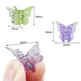 thumbnail image 2 of 50 Pieces Butterfly Hair Clips Pastel Hair Clips Mini Cute Clips Hair Accessories for Hair 90s Girls Women with Box Package, Matte Colors, 2 of 14