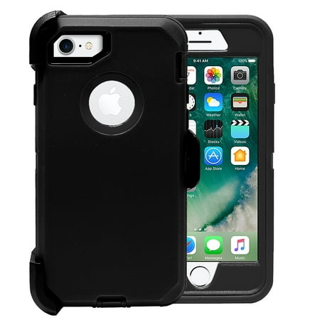 iPhone 8/7 Case, [Full body] [Heavy Duty Protection] Shock Reduction / Bumper Case with Screen Protector for Apple iPhone 7