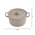 thumbnail image 4 of The Pioneer Woman 5-Quart Enameled Cast Iron Dutch Oven with Lid, Taupe, 4 of 12