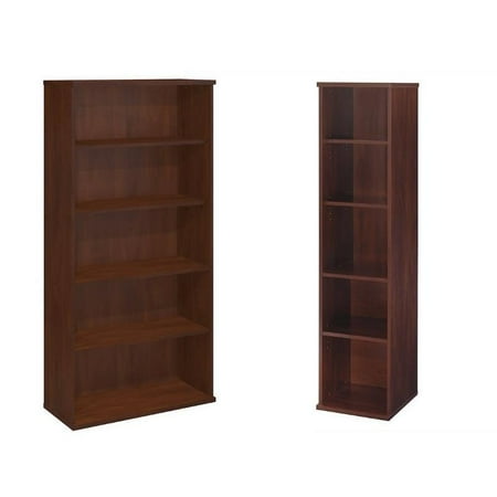 Series C 2 Piece Office Bookcase in Hansen Cherry