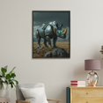 thumbnail image 4 of Paint By Numbers Kit for Adults Beginner - Futuristic Robot Rhino Landscape DIY Canvas Painting Kits for Adults, Frameless Paint By Number for Adults for Home Wall Decor 16x20 Inch, 4 of 7