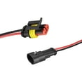 thumbnail image 1 of Conector Impermeable Uxcell Conector Eléctrico Rápido de 2 Pines Macho hembra 0.75mm2 con cable de 100mm de largo 5 juegos, 1 of 5