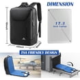 thumbnail image 4 of MATEIN Waterproof Laptop Backpack 17 Inch, Anti Theft Business Backpack with Lock & USB Charging Port, Large TSA Tech Backpacks College Computer Back Pack Gifts for Men Women Work Office Travel, Black, 4 of 8