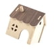 thumbnail image 3 of Casa escondite de hámster de madera, hábitat de animales pequeños, de cabaña, accesorios para hámster, cabaña para mascotas pequeñas,, 3 of 9