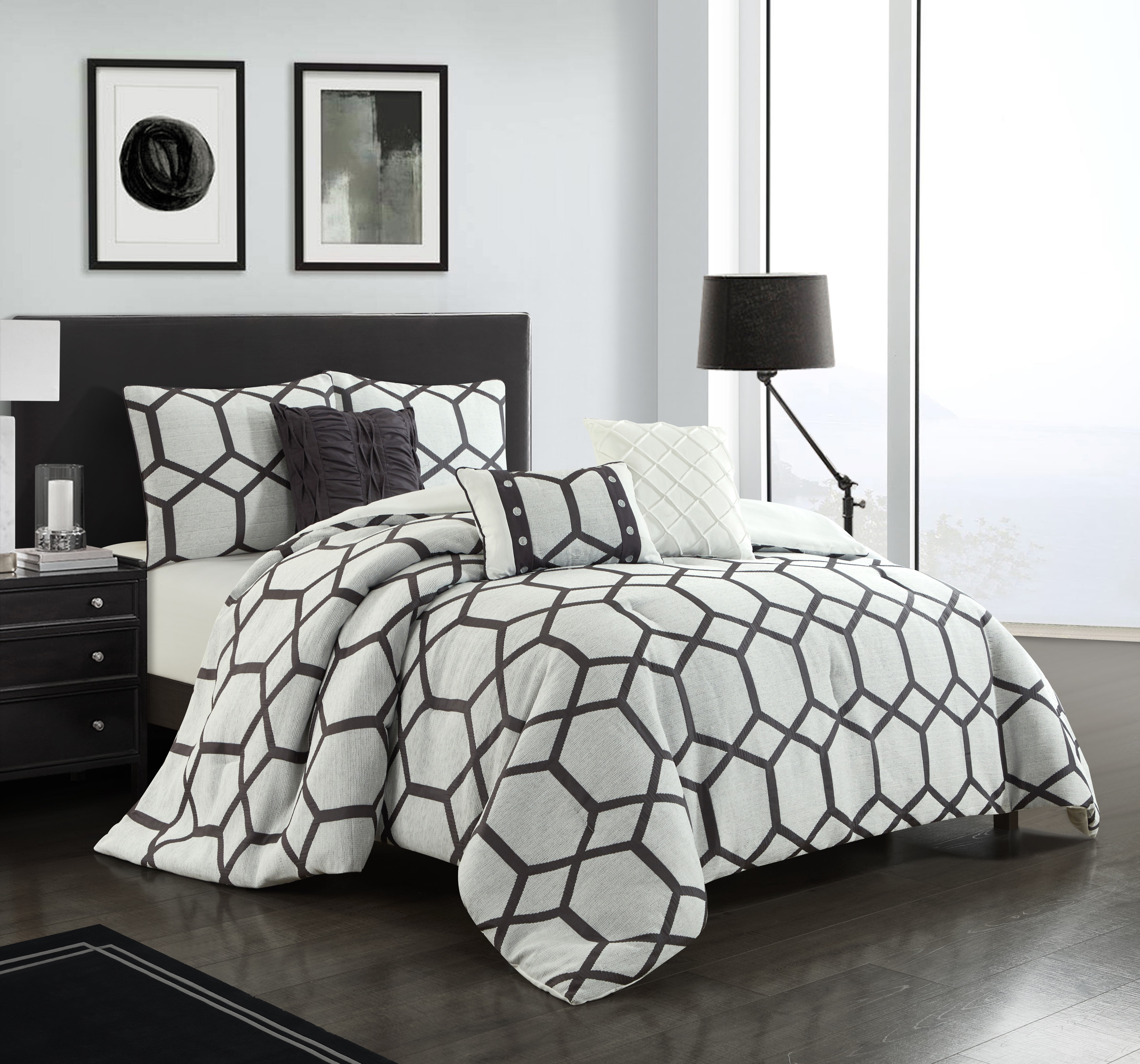 Nanshing Hercules 6Piece Bedding Comforter Set, Queen