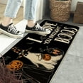 thumbnail image 5 of Sm:)e I Hope You Brought Boos Jack-O'-Lantern Ghost Halloween Doormat, Black, 17x47 Inch, 5 of 7