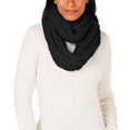 thumbnail image 1 of INC International Concepts Women’s Textured Infinity Scarves, Black, 1 of 1