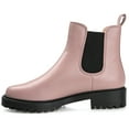 thumbnail image 3 of Journee Womens Kenova Comfort Insole Round Toe Block Heel Chelsea Booties, Widths Available, 3 of 10