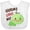 AA-White, variant on Inktastic Grandma Loves Me- Cute Turtle Boys or Girls Baby Bib
