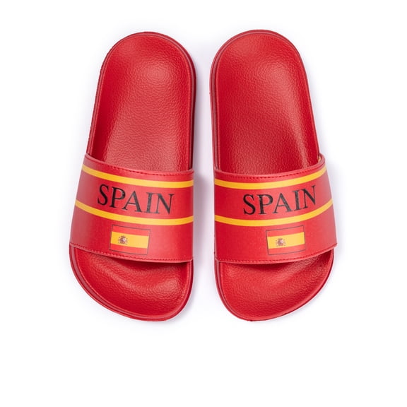 Kids Soccer Fan Slide Sandals – USA, Mexico, Argentina, Brazil, & Spain