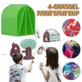 thumbnail image 5 of piaybook Office & Craft & Stationery 8oz Acrylic Pour Cup, 4 Channels Paint Pouring Split Cup Art Pour Supplies for Adults and Students,Green, 5 of 8