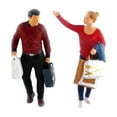 thumbnail image 2 of Diorama 1/64 Shopping Figures Micro Landscape Desktop Decor Ornament Miniature Scenes Painted Figures Train Building Buliding rojo Yotijar Figuras de diorama, 2 of 8
