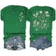thumbnail image 2 of Camisetas de Verano de Mujer Pequeña Flor Impresa Cuello Redondo Manga Corta Superior, Verano Superior de las Mujeres, 2 of 6