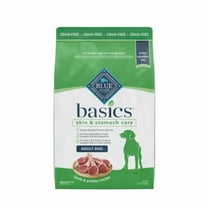 Blue Buffalo Basics Adult Grain-Free Limited Ingredient Lamb and Potato Recipe Dry Dog Food 22 lb