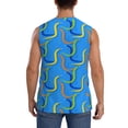 thumbnail image 4 of Kdxio Colorful Snake for Men's Muscle T-shirt,Sleeveless for Workout Running Athletic Gym Lounge Casual, 4 of 7