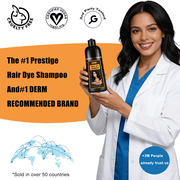 Black Hair Dye Shampoo 3 in 1, Long-Lasting Gray Coverage, Natural Black Hair Color Shampoo with Hair Masks, Easy Application Shampoo Para Canas for Women Men 16.9 Fl Oz