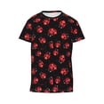 thumbnail image 4 of Wukai Beautiful Red Ladybug Youth Unisex Short Sleeve T-Shirt for Boys, Girls, Teens, and Kids-Large, 4 of 7