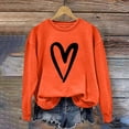 thumbnail image 2 of Posijego 2024 Valentine's Day Sweatshirt for Women Plus Size Long Sleeve Shirts Cute Graphic Pullover Tops, 2 of 4