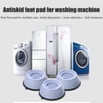 thumbnail image 3 of Justharion 4pcs Plastic Washing Machine With Silent Skid Raiser Mat Anti Vibration Feet Pads Wear-resistant small, 3 of 6