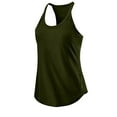 thumbnail image 2 of Puls Size Women Summer Sleeveless Tshirts Casual Athletic Crewneck Racerback Tank Tops Loose Comfy Stretch Solid Color Camisole, 2 of 5