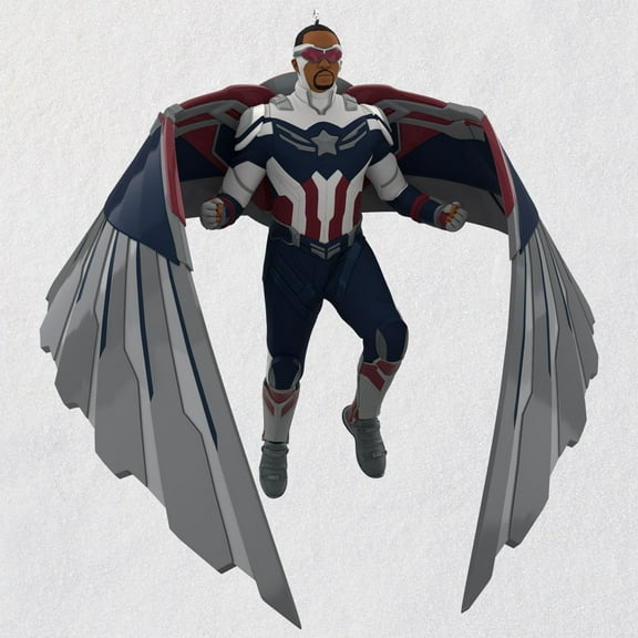 Captain America Sam Wilson, Marvel the Falcon and The Winter Soldier, 2021 Keepsake Ornament