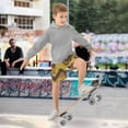 thumbnail image 4 of BZSMCE Adjustable Drawstring Casual Shorts With Yellow Brown Python Pattern Pattern, 4 of 9