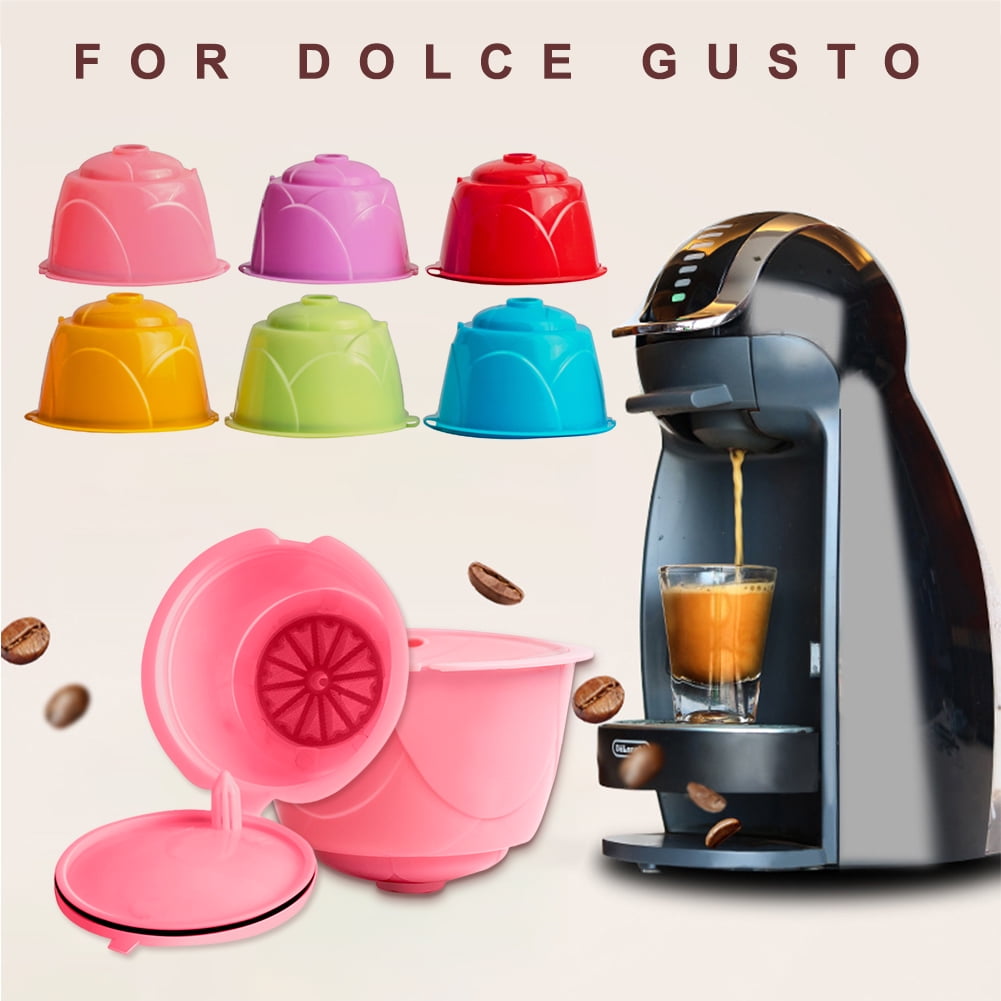 Aannemelijk Anoi Verslagen farfi01 Plastic Reusable Refillable Coffee Filter Capsule Cup for Dolce  Gusto Machines - Walmart.com