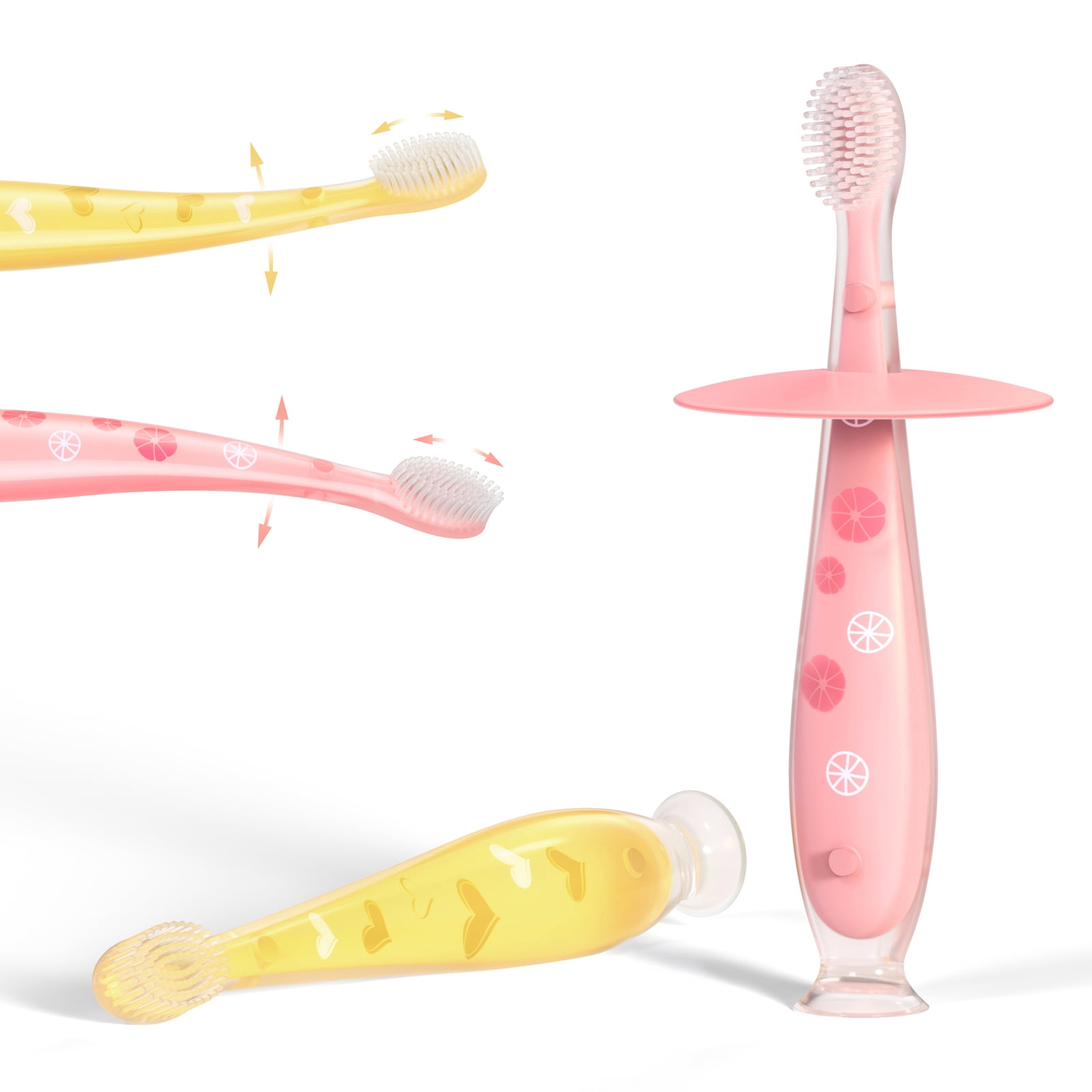 Brosse à Dents Anneau De Dentition Bébé Baby Banana - 100% Silicone Alimentaire, Lavable Au Lave-vaisselle - Dès 3-4 Mois
